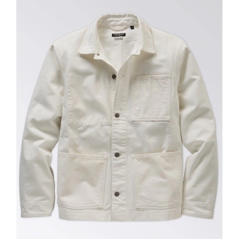 OOBE Brand 161 King St Canvas Chore Coat Japanese Fabric White Mens XL